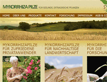 Tablet Screenshot of mykorrhiza-produkte.de